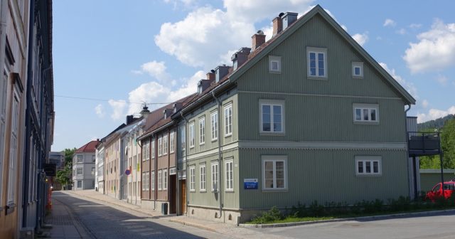 Trehus bebygelse i Drammen arbeiderstrøk