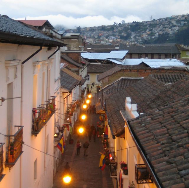 La Ronda i det historiske sentrum av Quito er byens vakreste gate