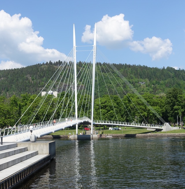 Bro over elva i Drammen