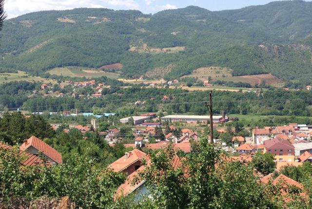 Utenfor byen Leposavic i nord-Kosovo
