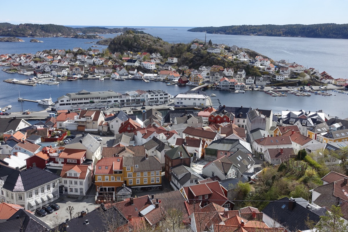 Utsikt over Kragerø