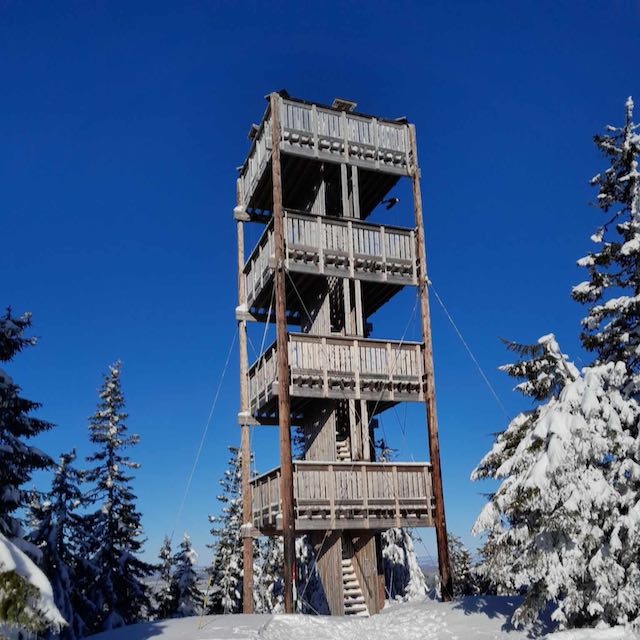 Stolpejakten 2024 startet med post på Lushaugen tårn i Gran kommune