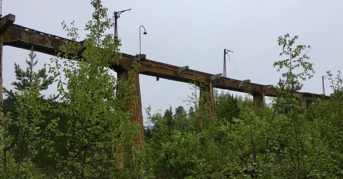 Viadukt i Løkken Verk i Meldal