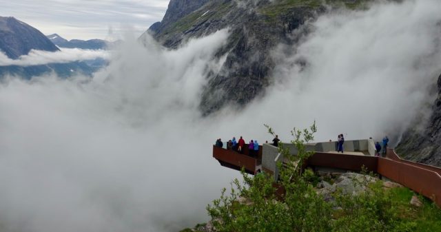 Utsikt på Trollstigen i Rauma