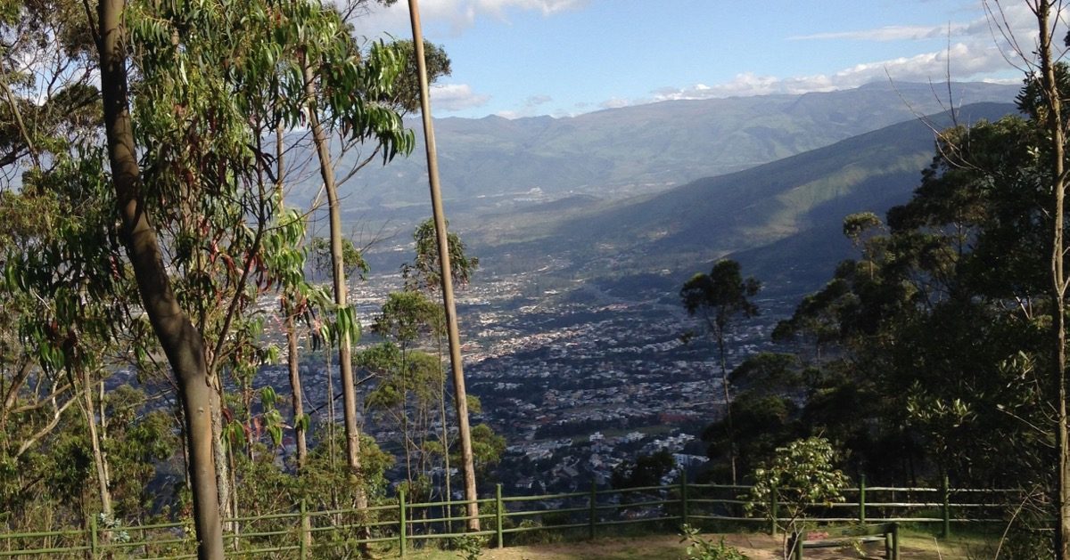Utsikt Quito Ecuador